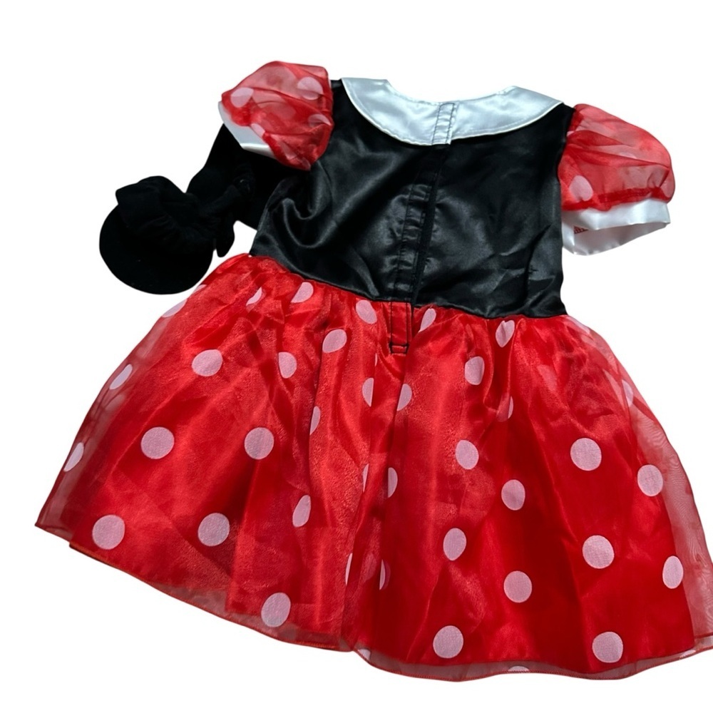 Disney Red and Black Polka Dot Costume with Headband - Picture 2 of 5